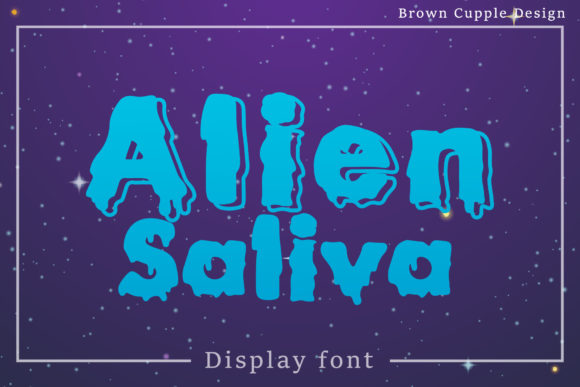 Alien Saliva: A Bold Display Font for Modern Design