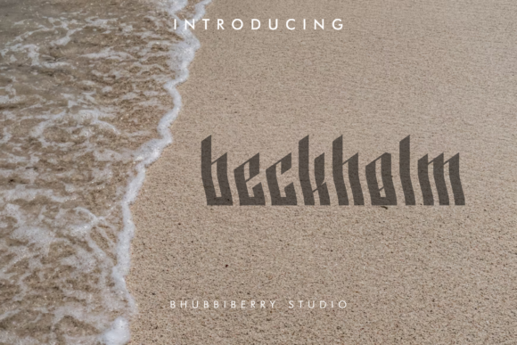 Beckholm: A Bold Font for Making a Lasting Impression