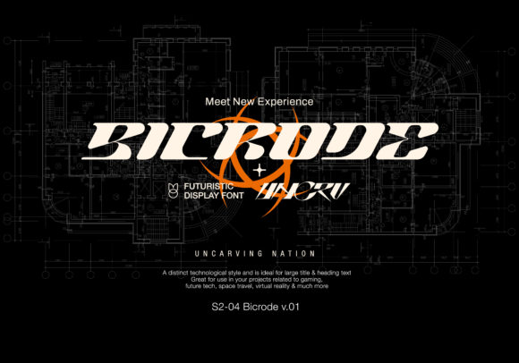 Bicrode: A Modern Display Font for Creative Expression