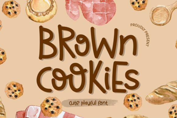 Brown Cookies: A Unique Display Font for Creative Workflows