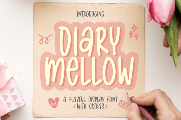 Diary Mellow: A Cute and Simple Display Font