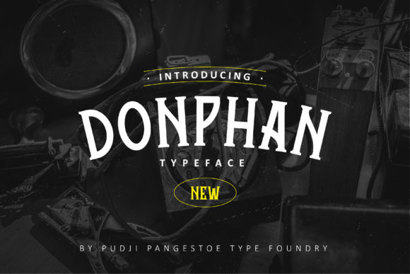 Donphan: A Retro Display Font for Creative Projects