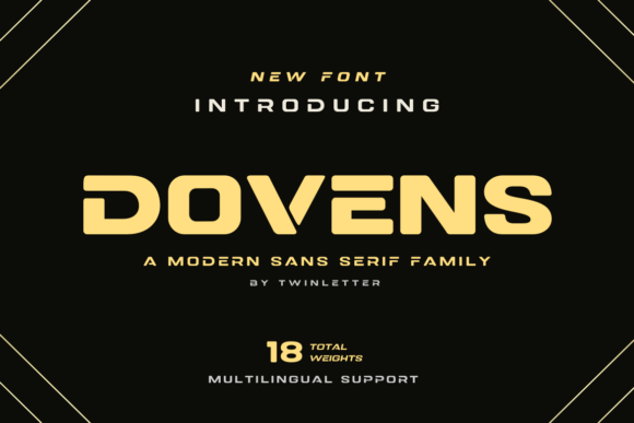 Dovens: A Bold, Vintage-Inspired Font That Elevates Your Creative Projects