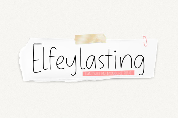 Elfeylasting: A Stylish Handwritten Font