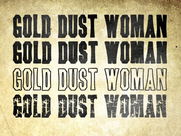 Gold Dust Woman: A Bold, Groovy, and Vintage-Styled Display Font