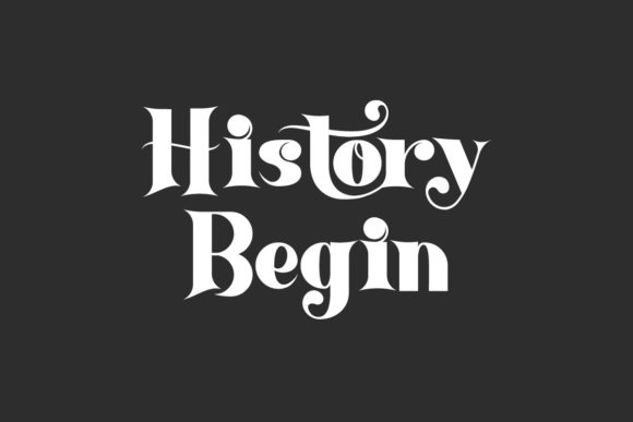 History Begin: A Stylish Display Font for Designers and Developers