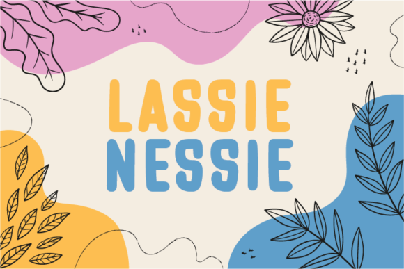 Lassie Nessie: A Unique Natural Display Font for Creative Expression