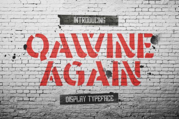 Qawine Again: A Bold and Confident Font for Modern Design
