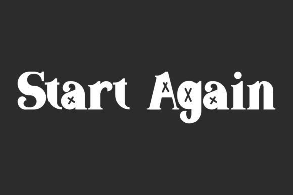Start Again: A Stylish Font for Creative Expression