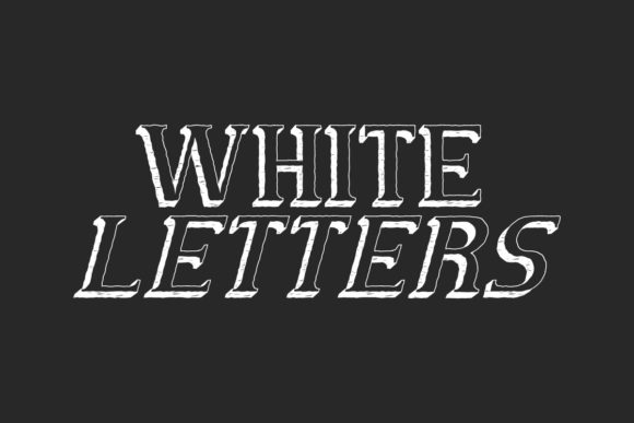 White Letters: A Vintage Display Font That Stands Out in Modern Design